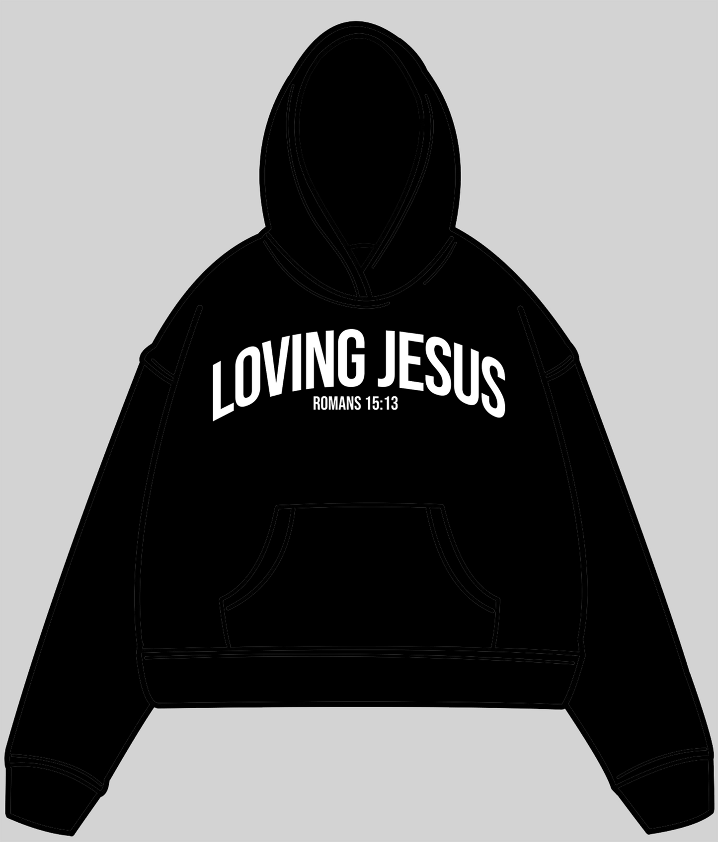LOVING JESUS PUFF PRINT HOODIE