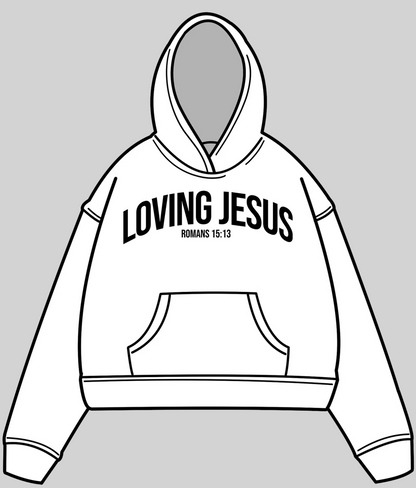 LOVING JESUS PUFF PRINT HOODIE
