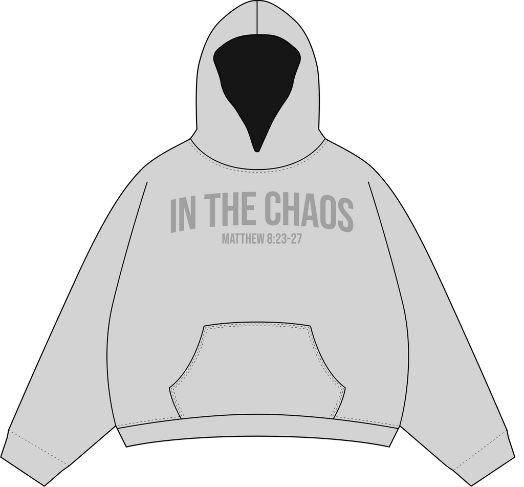 IN THE CHAOS PUFF PRINT HOODIE
